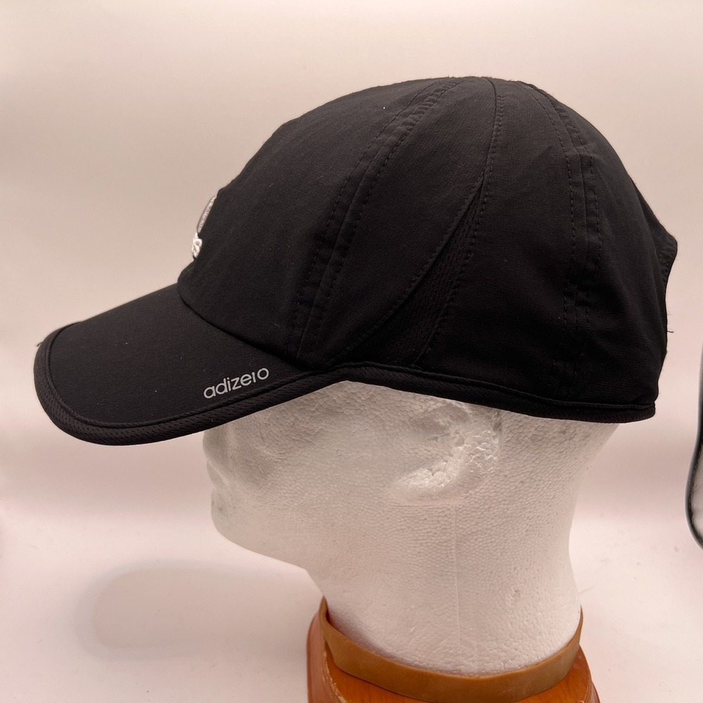 Adidas Adizero Running Hat Black Performance Adjustable Training Cap - Picture 3 of 9